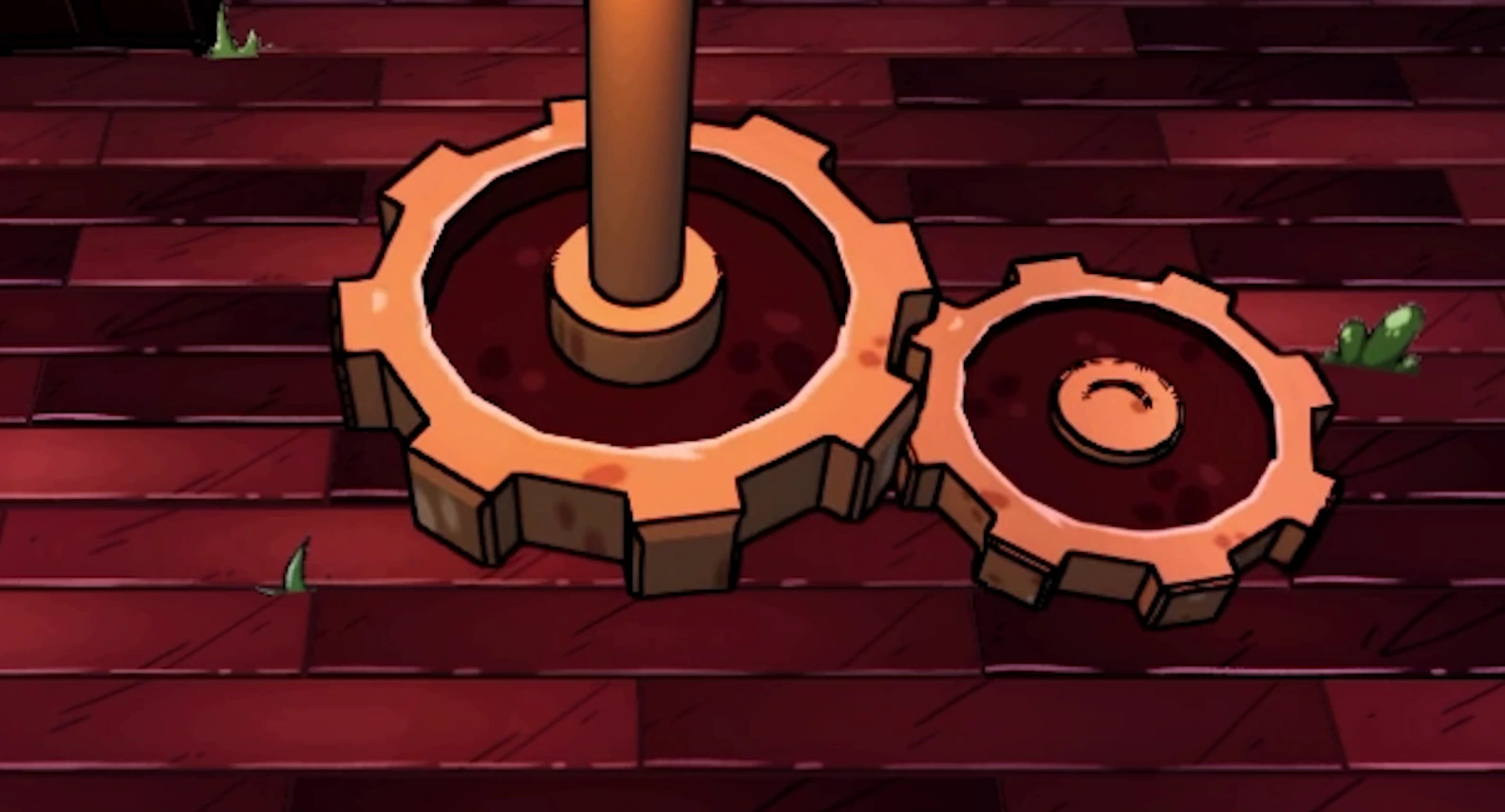detalle de engranajes en videojuego 3d desarrollado por alumnos del ciclo formativo en animaciones 3d de esdi
