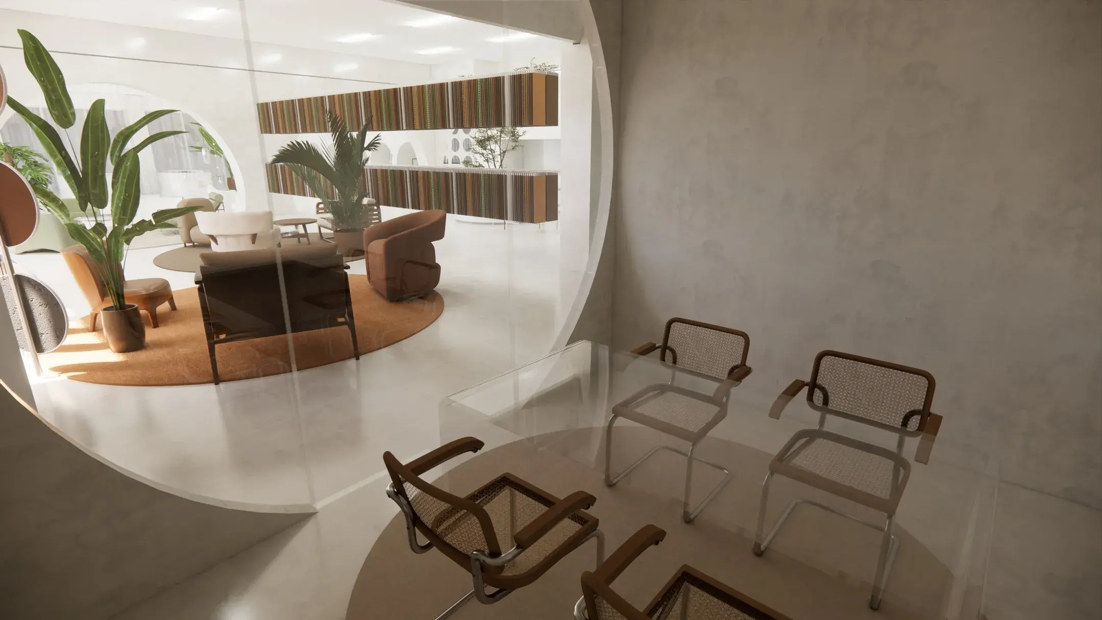 Diseño de oficina moderna del Grado en Diseño de Interiores de ESDI
