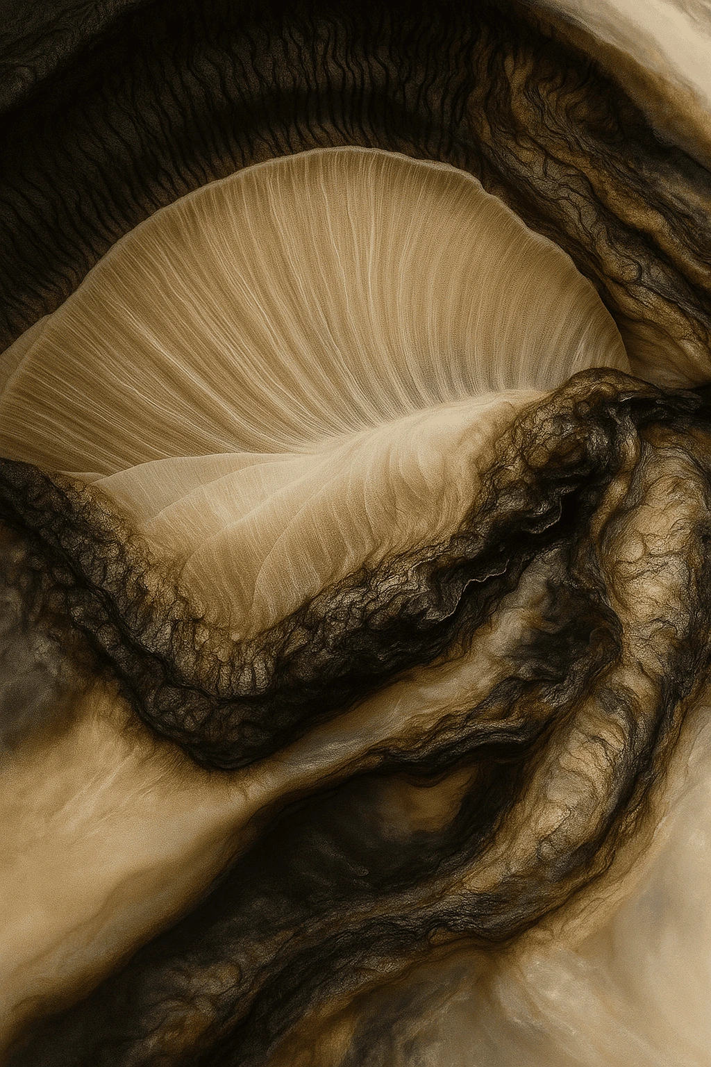 textura orgánica generada por inteligencia artificial como experimento visual en el máster en diseño y creación de contenidos con ia de esdi