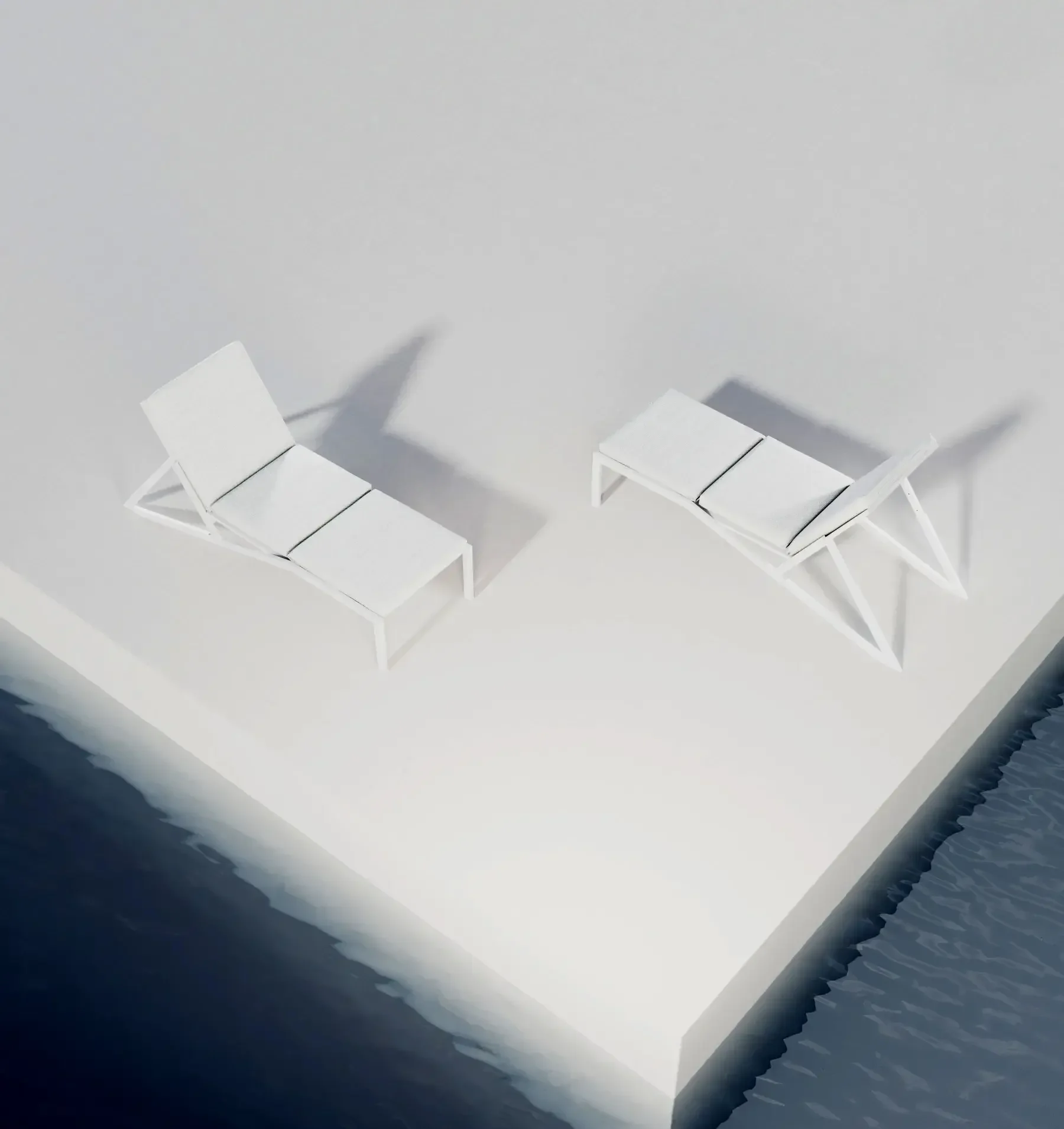 Tumbona de diseño minimalista para exterior