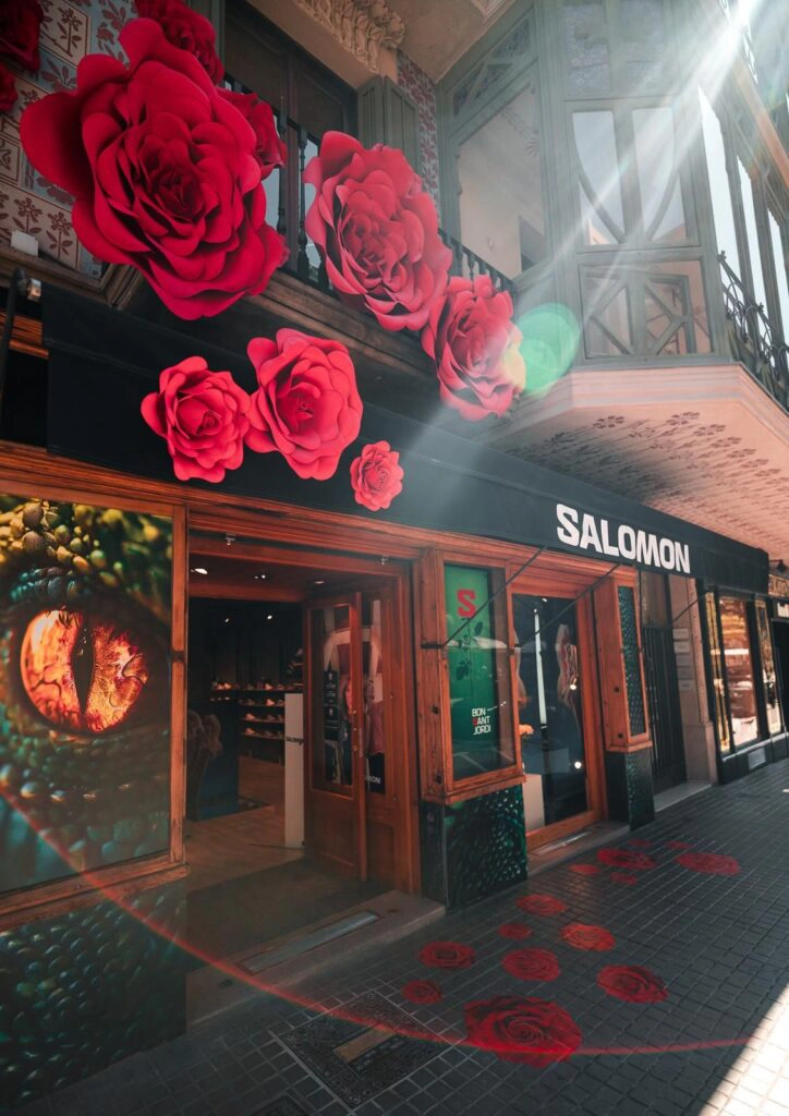 ESDI X SALOMON diseño de escaparate