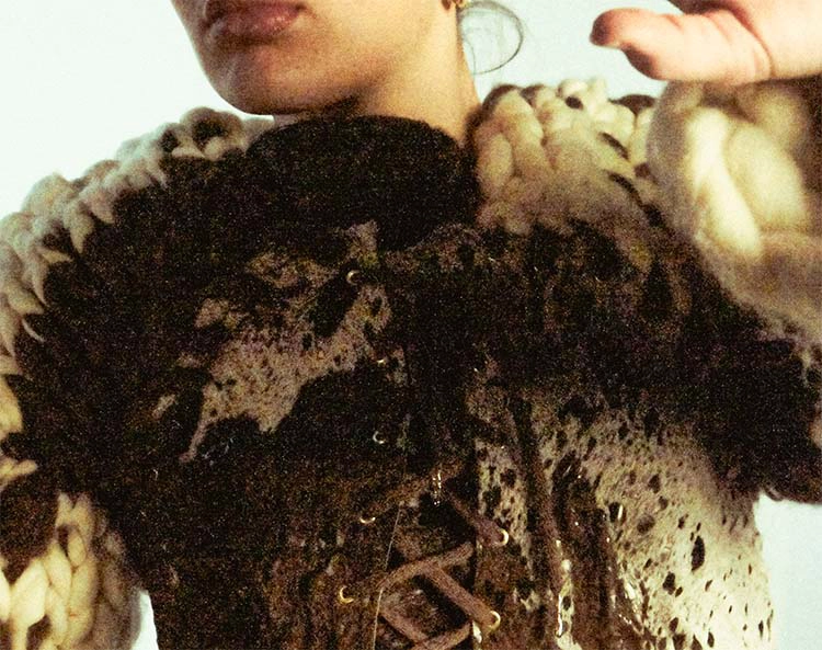 proyecto de piel del grado en diseño mención moda de esdi en colaboración con inter leather