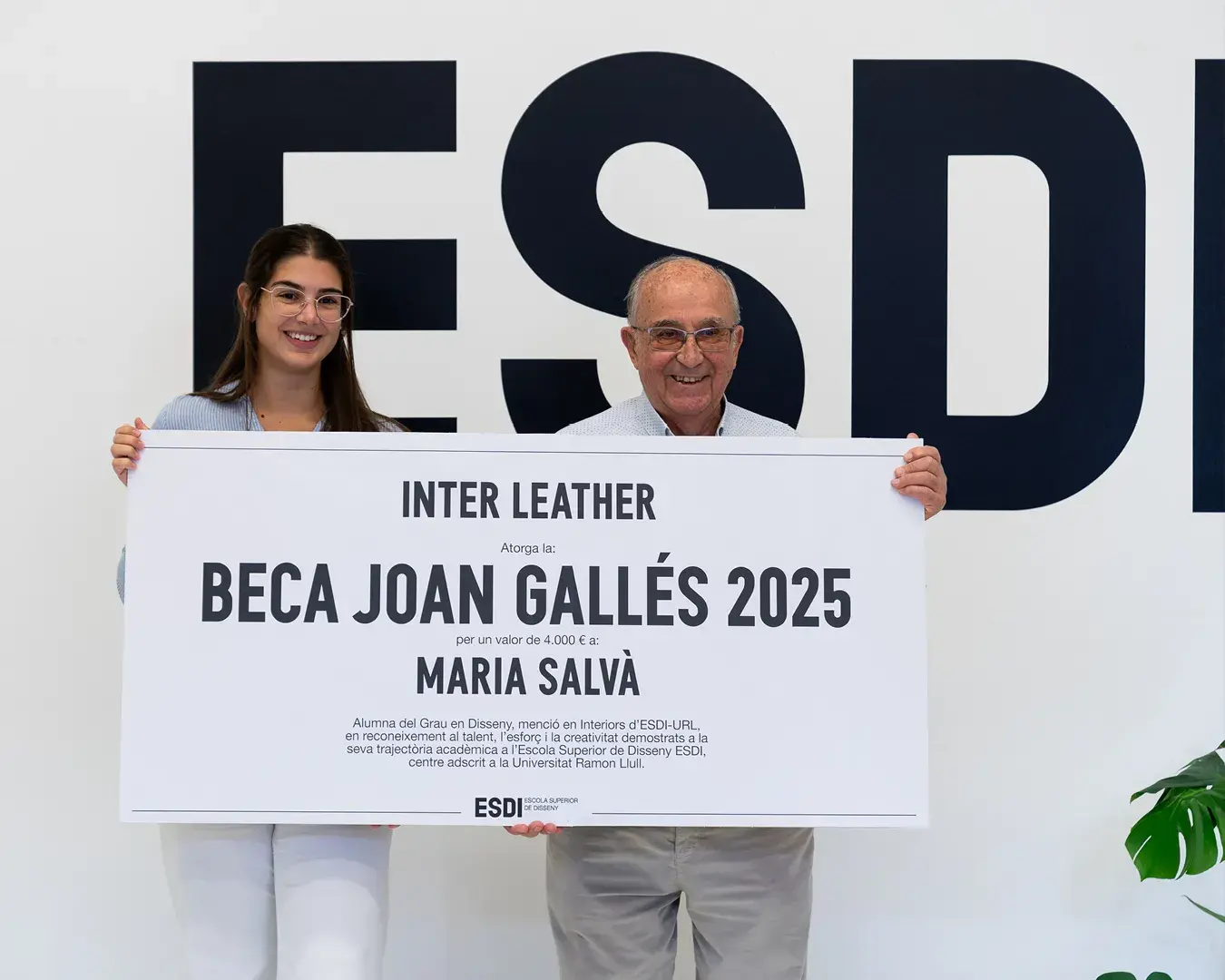entrega beca joan gallés esdi x inter leather