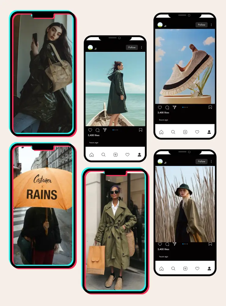 tfm del máster en fashion management de esdi de plan de comunicación para castañer tiktok