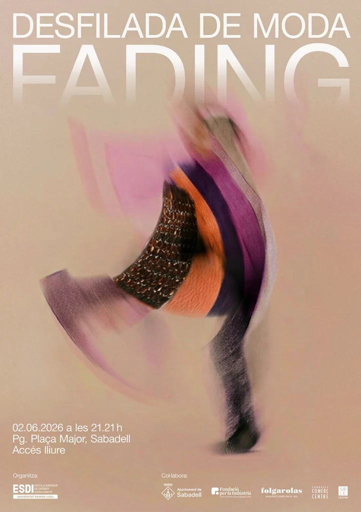fading poster for the Sabadell Esdi 2026 fashion show