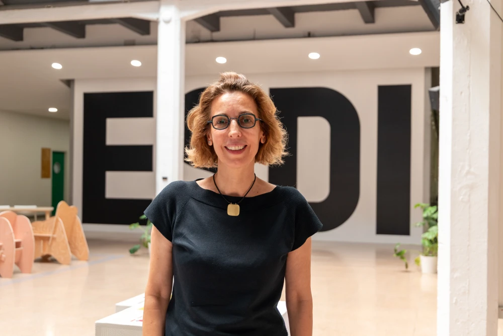 Àngels Chacón, presidenta de FUNDIT, en ESDI Escola Superior de Disseny