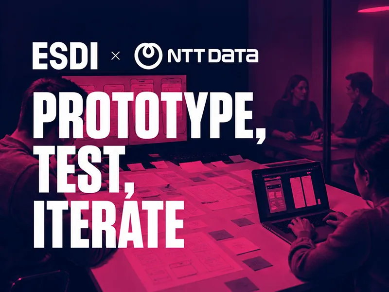Taller Prototype, Test, Iterate de ESDI y NTT DATA para la Barcelona Design Week 2026